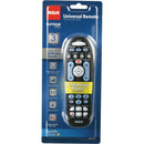 RCA 3-Device Universal Black Remote Control