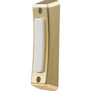 Heath Zenith Wired Polished Brass Doorbell Push-Button