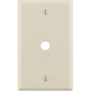 Leviton 1-Gang Plastic Light Almond Telephone/Cable Wall Plate with 0.312 In. Hole