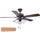 Home Impressions Studio 42 In. Oil Rubbed Bronze Ceiling Fan with Light Kit