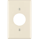 Leviton 1-Gang Smooth Plastic Single Outlet Wall Plate, Light Almond