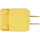 Leviton 15A 125V 2-Wire 2-Pole Residential Grade Cord Plug, Yellow