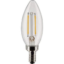 Satco 25W Equivalent Warm White B11 Candelabra Traditional LED Decorative Light Bulb (2-Pack)