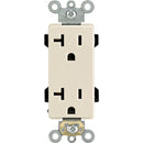 Leviton Decora Plus 20A Light Almond Residential Grade 5-20R Duplex Outlet