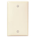 Leviton 1-Gang Standard Nylon Blank Wall Plate, Ivory