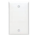 Leviton 1-Gang Standard Nylon Blank Wall Plate, White