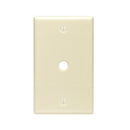 Leviton 1-Gang Plastic Ivory Telephone/Cable Wall Plate with 0.312 In. Hole