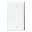 Leviton 1-Gang Plastic White Telephone/Cable Wall Plate with 0.312 In. Hole