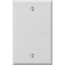 Amerelle 1-Gang Standard Stamped Steel Blank Wall Plate, White Wrinkle
