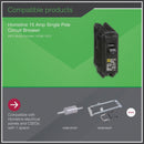 Square D Homeline 15A Single-Pole Standard Trip Circuit Breaker