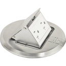 Southwire Nickel 5.6 In. x 5.9 In. Floor Box Outlet Kit