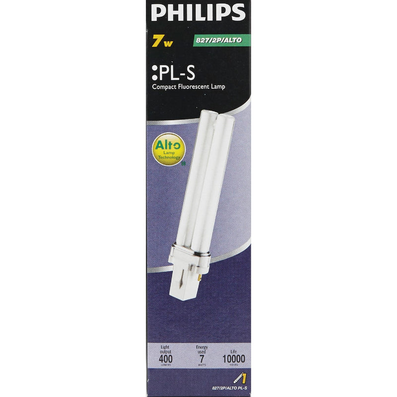 Philips 25W Equivalent Soft White G23 Base PL-S CFL Light Bulb