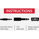 RCA 1/4 In. Plug to 3.5mm Jack Adapter Audio Adapter
