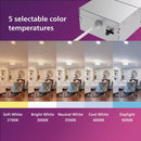 Philips 6 In. White Canless Selectable CCT LED Recessed Light Kit