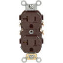 Leviton 20A Brown Heavy-Duty 5-20R Duplex Outlet