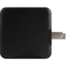 Blue Jet AC Outlet Black Fast Charge 45W Wall USB-C Charger with Power Delivery (PD) & QC