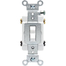 Leviton Toggle White 20A Grounded Quiet Double Pole Switch