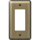 Amerelle 1-Gang Stamped Steel Rocker Decorator Wall Plate, Brushed Brass