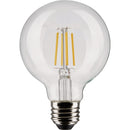 Satco Nuvo 60W Equivalent Warm White G25 Medium Clear LED Decorative Light Bulb (2-Pack)