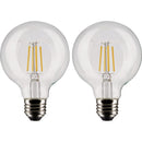 Satco Nuvo 60W Equivalent Warm White G25 Medium Clear LED Decorative Light Bulb (2-Pack)