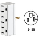 Leviton White 15A 3-Outlet Tap