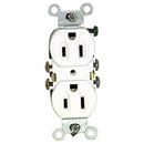 Leviton 15A White Shallow Grounded 5-15R Duplex Outlet