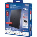 RCA Platinum Series Black 8.53 In. Amplified Flat Indoor Antenna