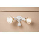 Halo White Motion Sensing Dusk To Dawn Incandescent Floodlight Fixture