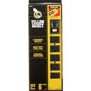 Yellow Jacket 6-Outlet Yellow Metal Power Strip with 6 Ft. Cord