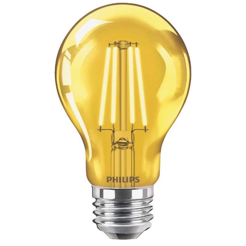 Philips Yellow A19 Medium 4W Indoor/Outdoor LED Decorative Party Light Bulb