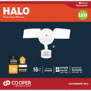 Halo Lumen Selectable White Square Head Motion Activated LED Floodlight Fixture
