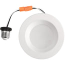 4 In. Retrofit IC Rated White LED CCT Tunable Downlight with Smooth Trim, 650 Lm.