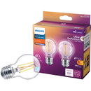 Philips Ultra Definition 40W Equivalent Soft White G16.5 Medium LED Decorative Light Bulb (2-Pack)