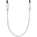 RCA 18 In. White Flat Coax Extension Cable