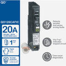Square D QO 20A Single-Pole CAFCI Combination Arc Fault Breaker