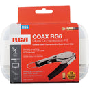 RCA RG6 Quad Compression Coax Connector Kit (11-Piece)