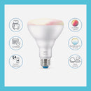 Wiz 65W Equivalent BR30 Medium Smart LED Light Bulb (2-Pack)