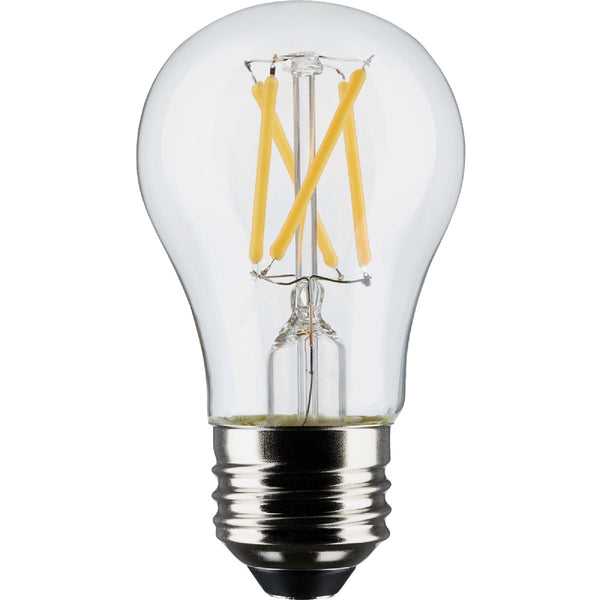 Satco 40W Equivalent Warm White A15 Medium Dimmable Traditional LED Light Bulb (2-Pack)