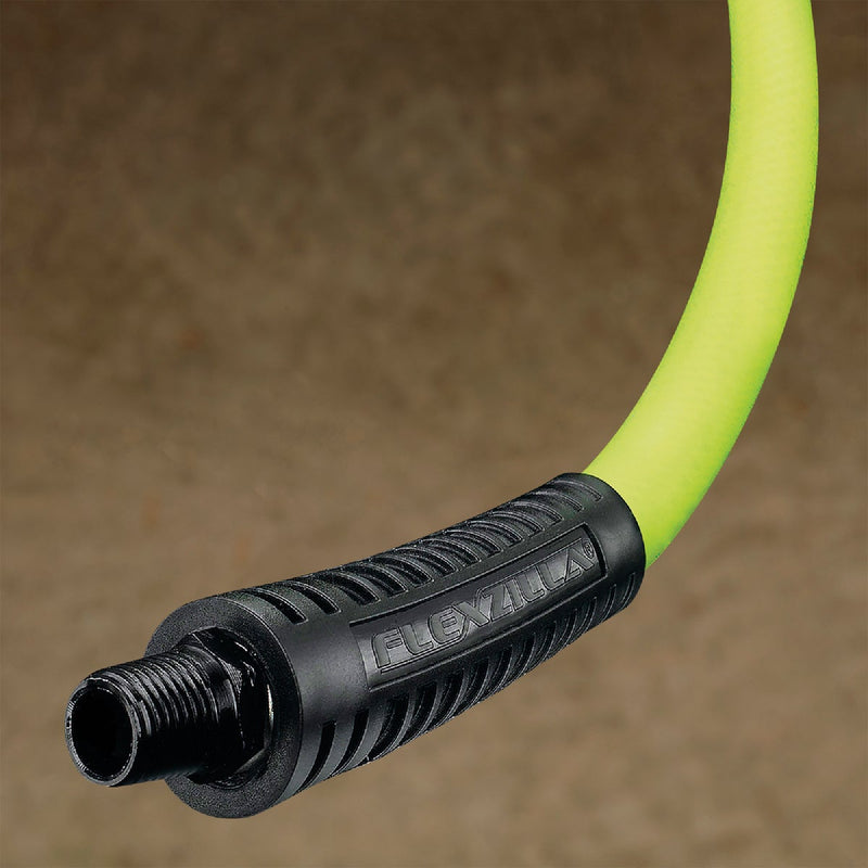 Flexzilla 3/8 In. x 25 Ft. Polymer-Blend Air Hose with 1/4 In. MNPT Fittings