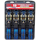 Erickson 1 In. x 15 Ft. Professional Series Ratchet Strap (4-Pack)