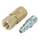 Tru-Flate Industrial/Milton Steel-Plated Coupler & Nipple Set