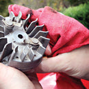 Trimaco SuperTuff 14 In. x 14 In. Red Shop Towels (12-Pack)