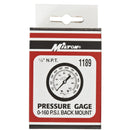 Milton 1/8 In. NPT Back Mount Mini Pressure Gauge