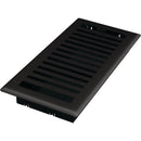 Imperial Montezuma 4 In. x 12 In. Black Iron Steel Floor Register