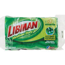 Libman 4.5 In. x 3 In. Green Medium Duty Scrubbing Sponge (2-Count)