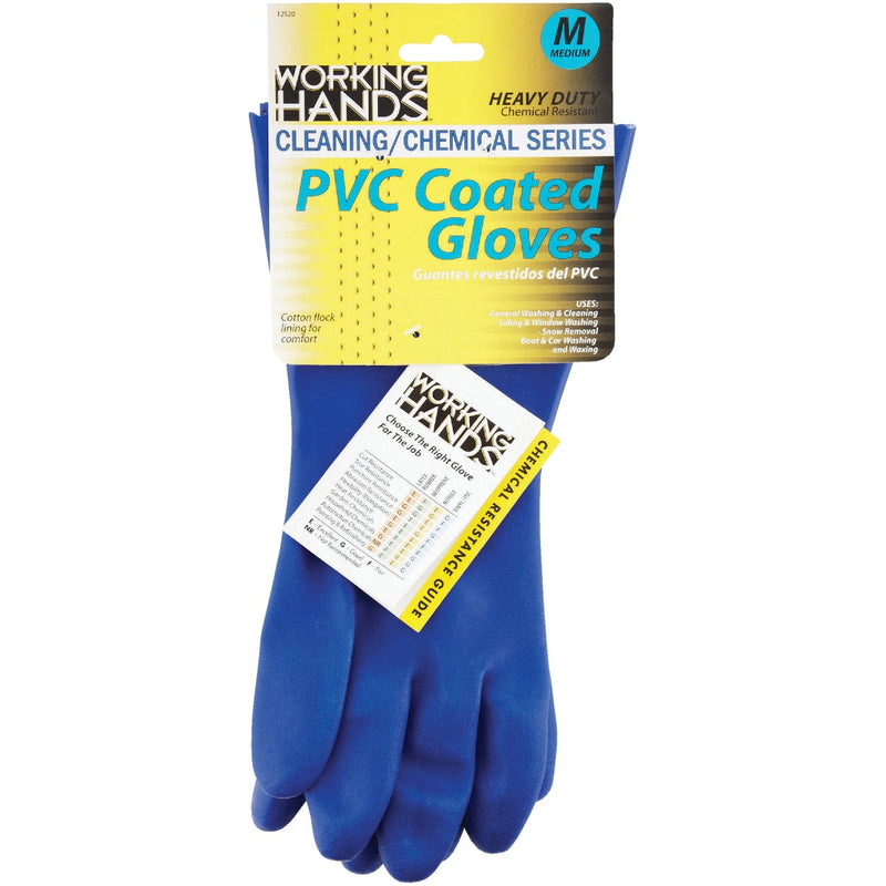 Working Hands Medium PVC Coated Rubber Glove