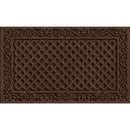 Apache Textures Walnut 18 In. x 30 In. Carpet/Recycled Rubber Door Mat