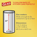 Glad Febreze 13 Gal. Fresh Scent Tall Kitchen White Trash Bag (40-Count)