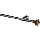 Kenney Arts & Crafts 48 In. To 86 In. 1/2 In. Single Oil Rubbed Bronze Curtain Rod
