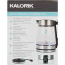 Kalorik 1.7L Stainless Steel Rapid Boil Electric Kettle with Blue LED